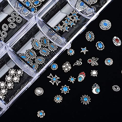 24 Styles,Silver Retro Metal Alloy