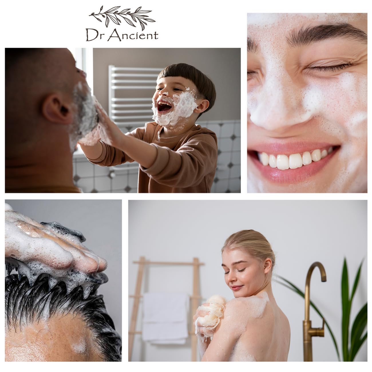 Organic Natural Handmade Donkey Milk Soap, Pine Tar Soap, Aleppo Soap & Bittim Soap - Traditional Antique Soap Collection - Chemical-Free for Sensitive Skin & Daily Cleansing - Perfect for Face, Body & Hand Care