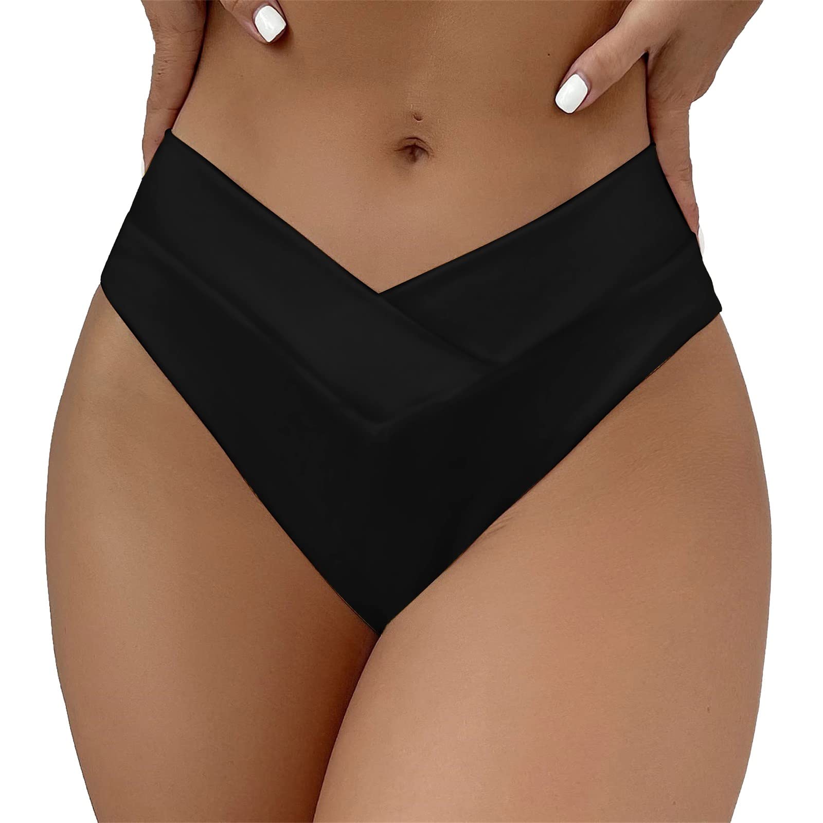 Celendi High Waisted Bikini Bottom - V Cut Swimwear for Women | Beach & Pool