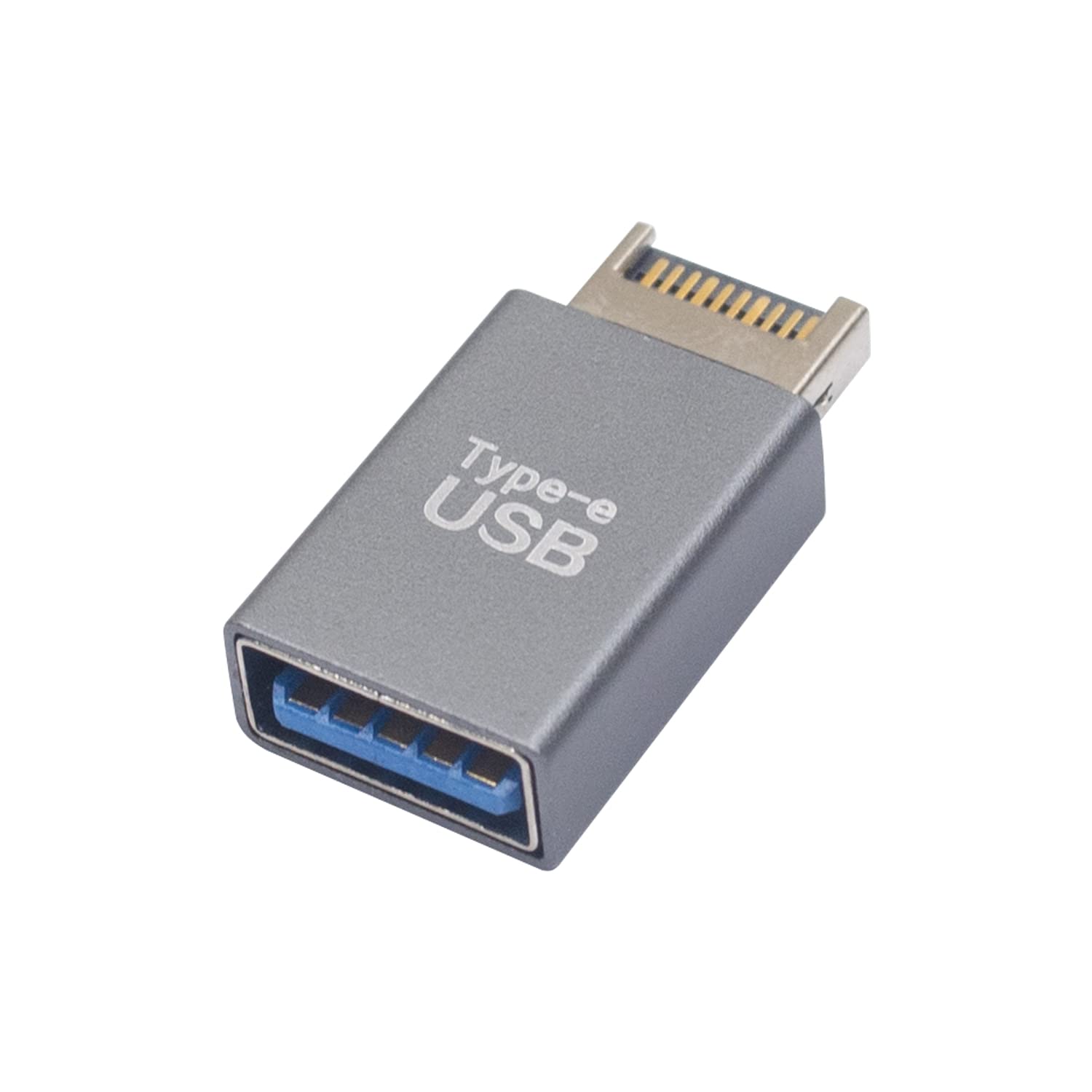 Duttek USB 3.1 Type-E Male to USB 3.0 Female Motherboard Adapter - 10Gbps High Speed Internal Converter (1 Pack) - Perfect for PC Builds, Motherboard Upgrades & Computer Hardware Expansion