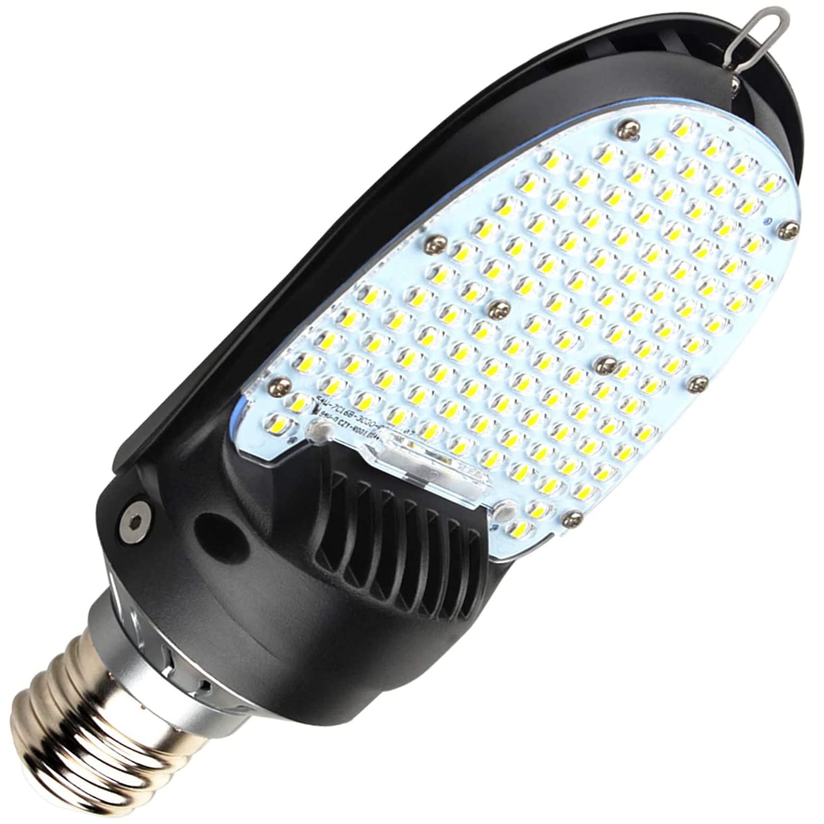 54W LED Shoebox Retrofit Corn Lamp - E39 Rotatable Mogul Base - 5000K Daylight White - 7560LM High Brightness - DLC & UL Certified - Perfect for Parking Lots, Warehouses, and Outdoor Area Lighting