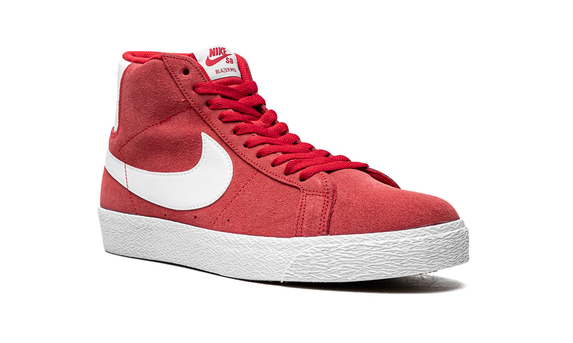 Nike SB Zoom Blazer Mid Sneakers - Men's Size 11.5 in University Red/White | Skateboarding Shoes for Street Style & Casual Wear