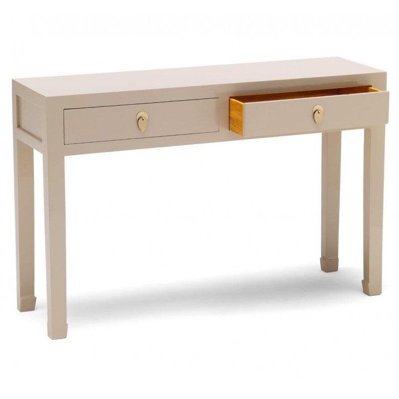 Golden Dragon Oriental Painted Solid Wood Console Table 120x35x80cm - Entryway Hallway Sofa Table for Home Decor & Asian Style Living Room Furniture