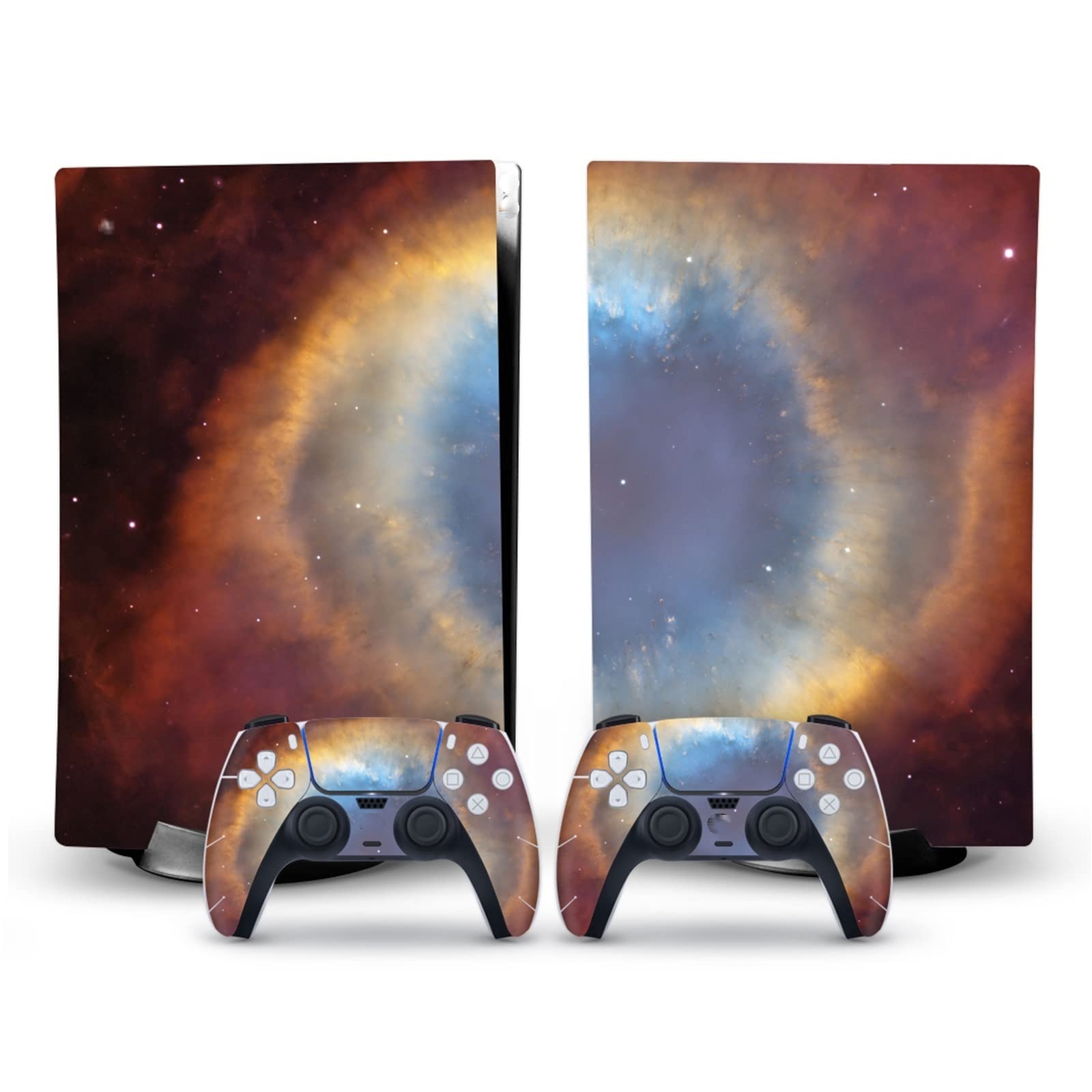 Anime Console Vinyl Skin Decal for PS5 Disk Edition - Scratch-Resistant Protection Cover for 2 Controllers - Bubble-Free Application - Perfect for Gaming Setups & Anime Fans