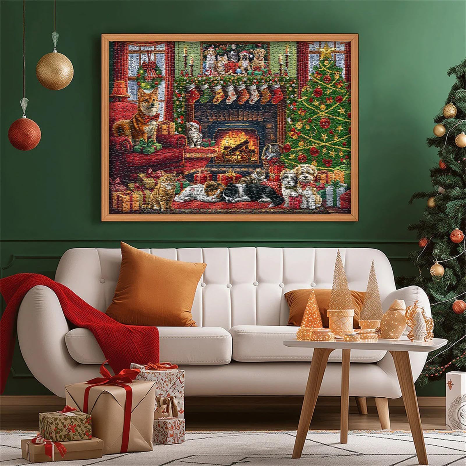 Christmas Advent Calendar Puzzle - 24-Day Dog Themed Advent Puzzle with 1000 Pieces - Festive Holiday Countdown Puzzle for Adults & Families - Perfect for Christmas Decorations & Holiday Gift Giving