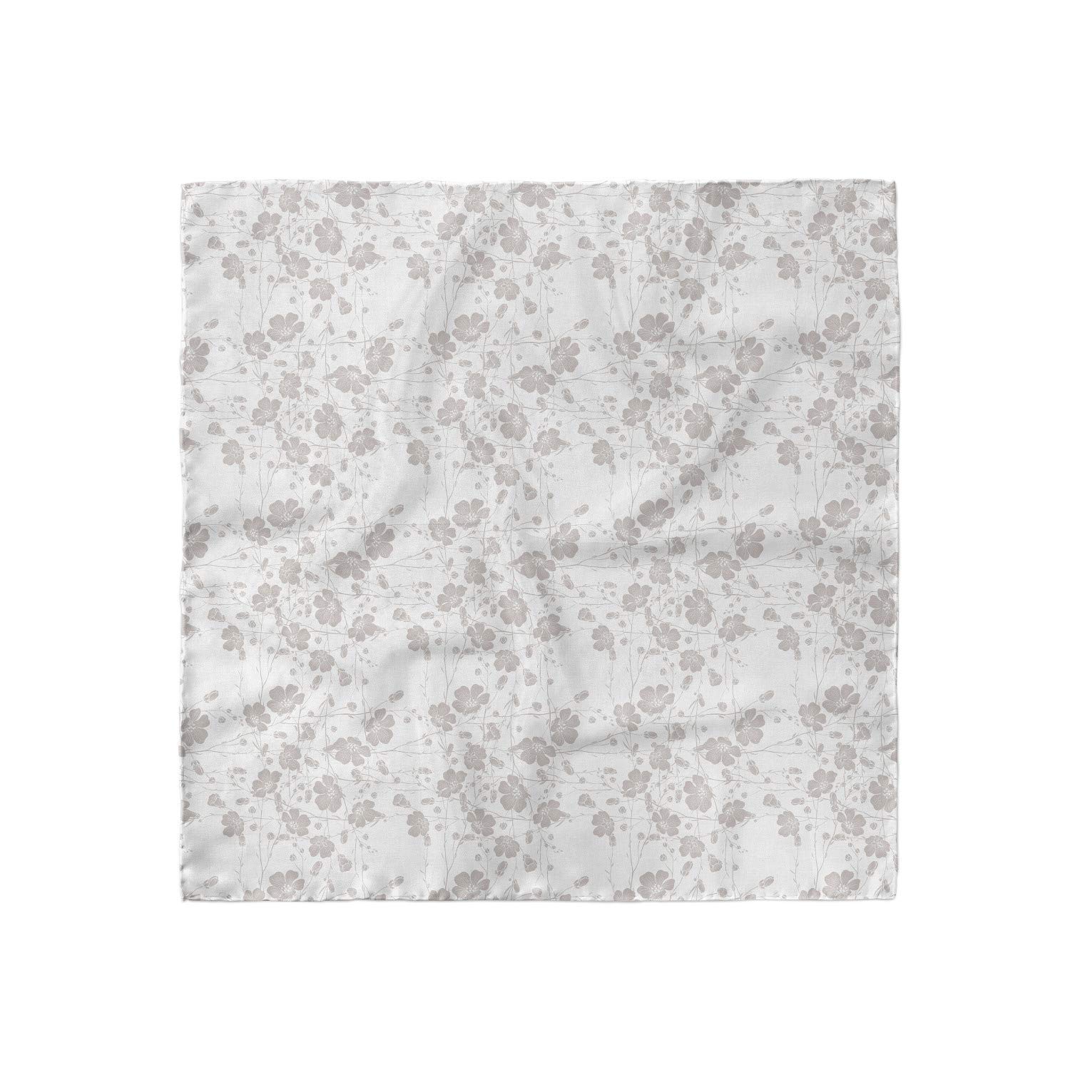 Ambesonne Floral Hair Scarf - Romantic Nature Print Head Wrap for Women - Perfect for Home, Travel, and Boho Fashion Accessories