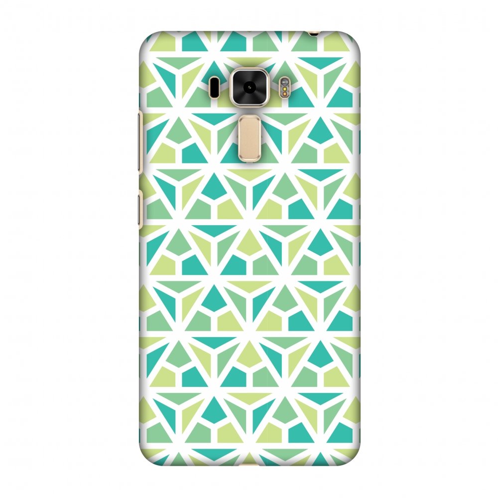AMZER Slim Handcrafted Designer Printed Hard Shell Case for Asus ZenFone 3 Laser ZC551KL - Mosaic Pattern | Premium Protection | Perfect for Everyday Use & Travel