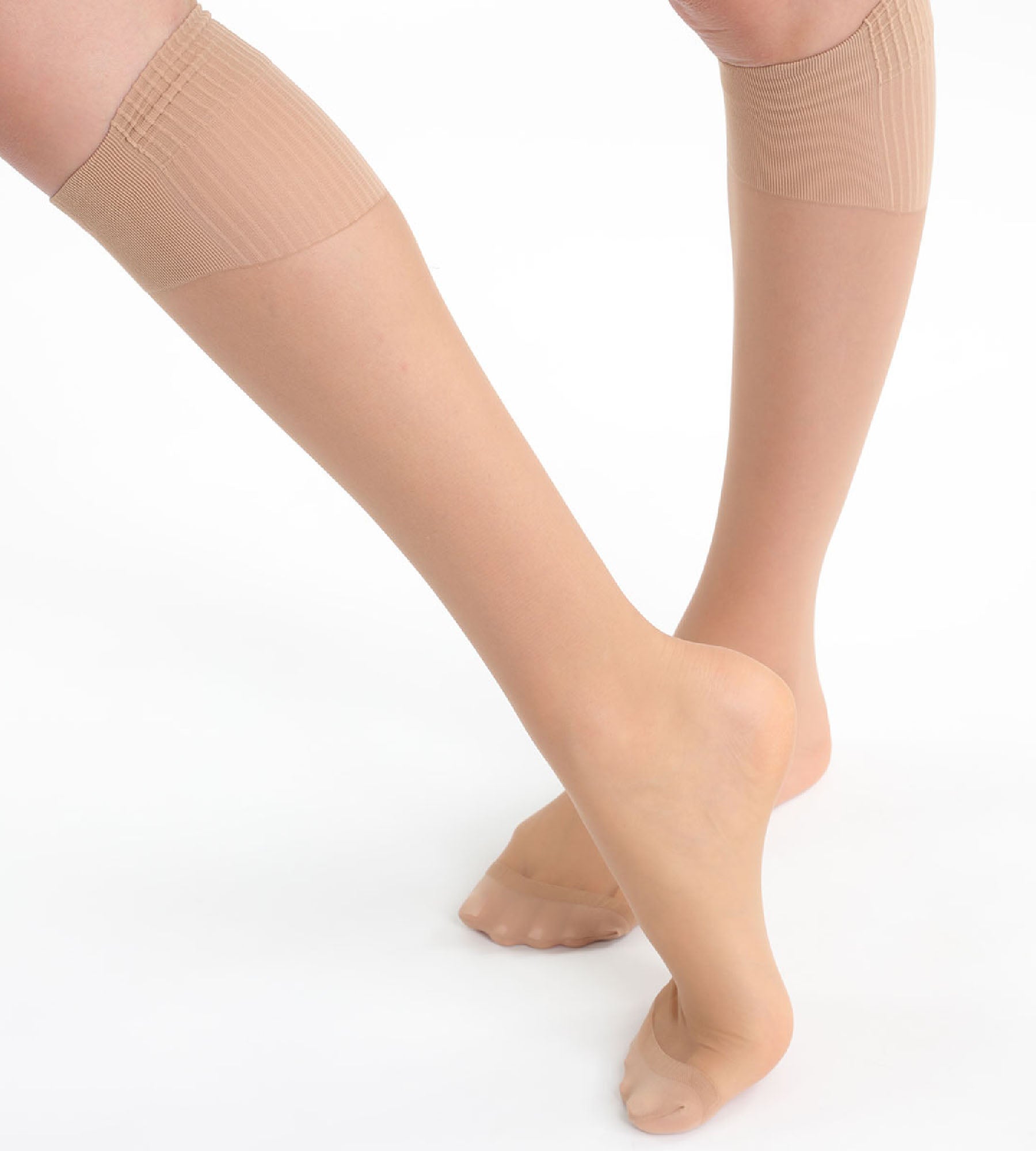 2 Pack Caramel AbsoluteFlex 20D Transparent Tights - Ultra Sheer & Comfortable for Everyday Wear, Office, or Special Occasions