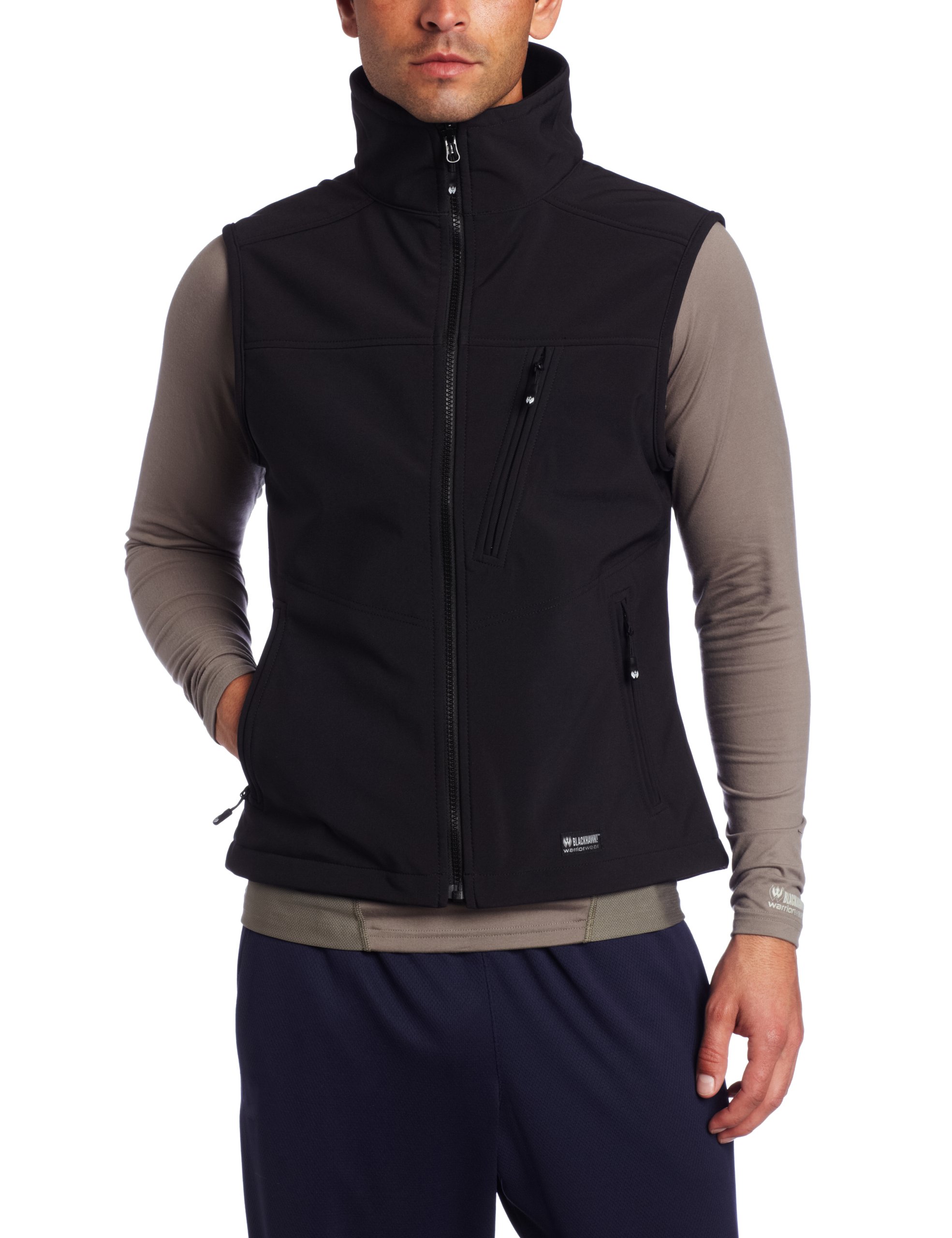 BLACKHAWK Men's Tactical Soft Shell Rad Vest - Lightweight, Water-Resistant & Breathable for Outdoor Activities, Hunting, Hiking & Casual Wear