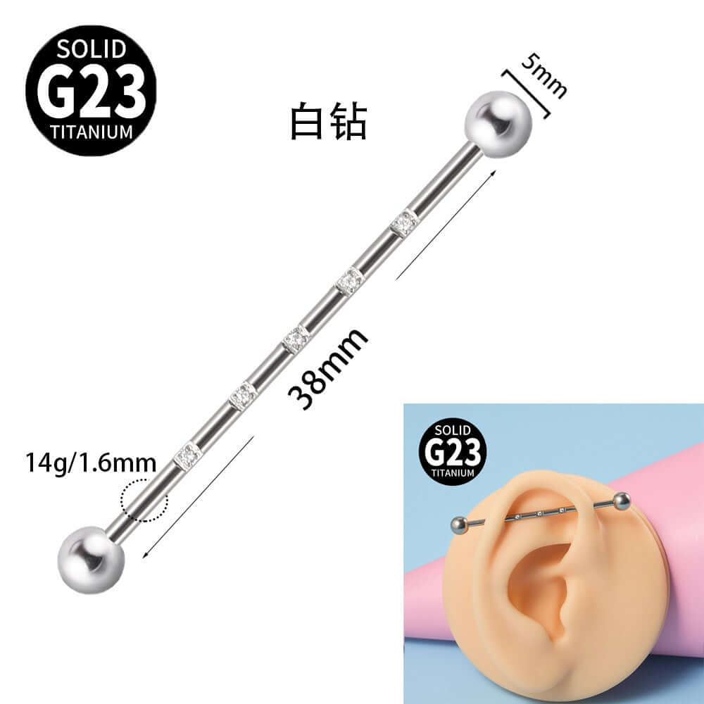 G23 Opal Double Hole Industrial Bar - Heavy Duty Metal Pull Handle for Cabinets, Drawers & Furniture | DL3082 | Perfect for Home, Office & Workshop Use