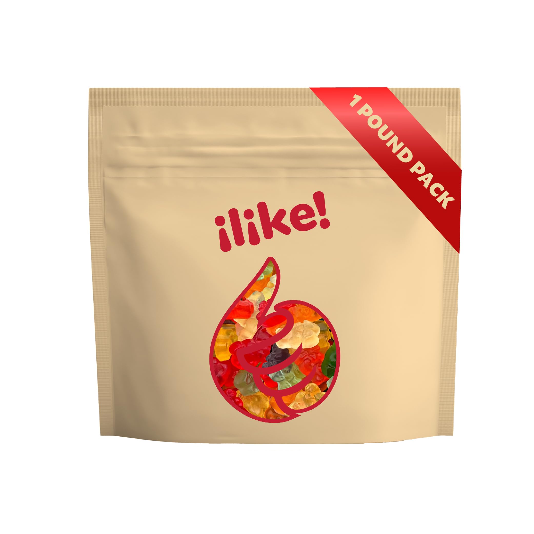 Delicious Gummy Bears Candy - 1 Pound Bulk Pack | Assorted Fruit Flavors (Strawberry, Orange, Lemon, Pineapple) | Perfect for Parties, Movie Nights & Office Snacks