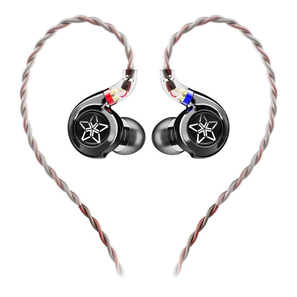 FiiO FH11 Hybrid In-Ear Monitors with 1 Dynamic Driver + 1 Balanced Armature - High Resolution Audio Earphones for Music Lovers & Audiophiles - Perfect for Studio Recording, Gaming & Travel