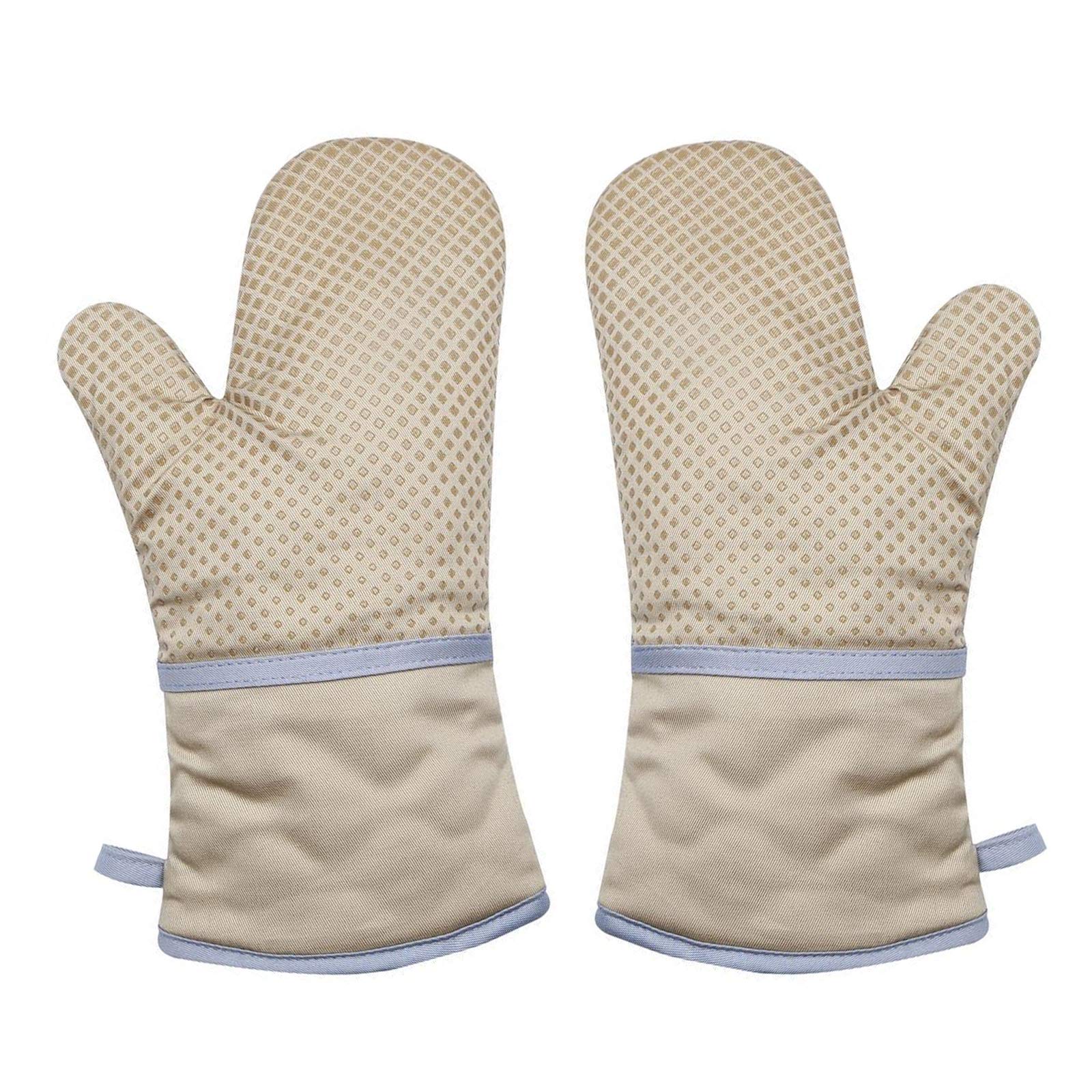 Haokaini Heat-Resistant Microwave Oven Gloves - 1 Pair Insulated Kitchen Mitts for Baking, Grilling, BBQ & Cooking - Perfect for Home Kitchen & Outdoor Use