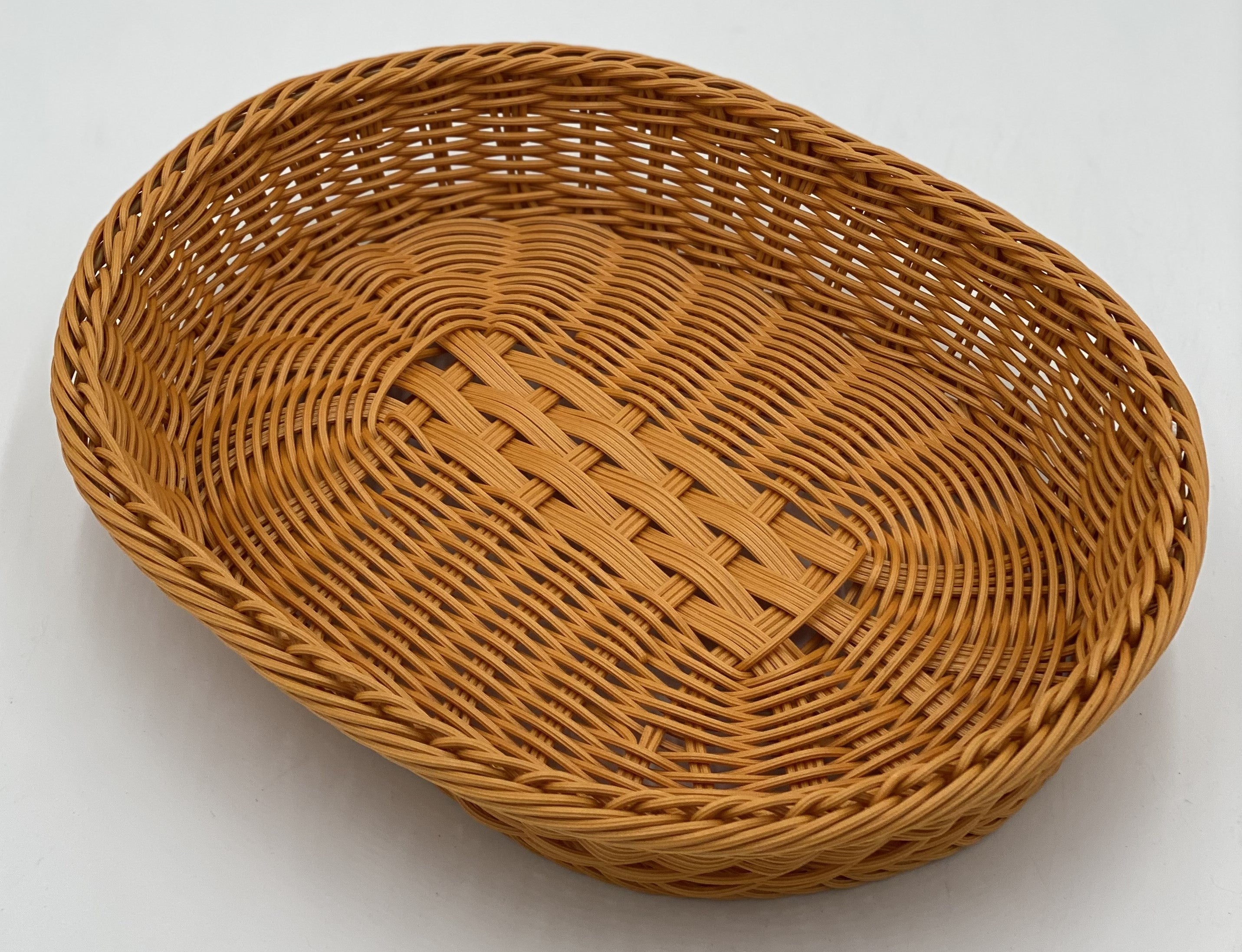 15.5x12 Inch Oval Basket - Perfect for Picnics, Home Decor, and Storage | Durable Woven Design for Indoor & Outdoor Use