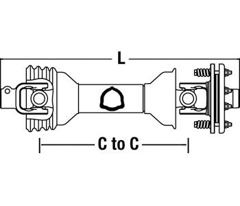 John Deere Rotary Cutter Driveline Replacement Part A-AW30401 - Compatible with Various John Deere Models - Perfect for Agricultural Equipment Maintenance and Field Repairs
