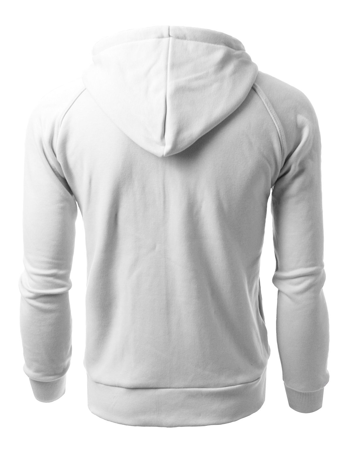 Men's Basic Long Sleeve Zip Up Hoodie - Comfortable Pullover Jacket for Casual Wear | Winter Outdoor Activities & Lounge Relaxation