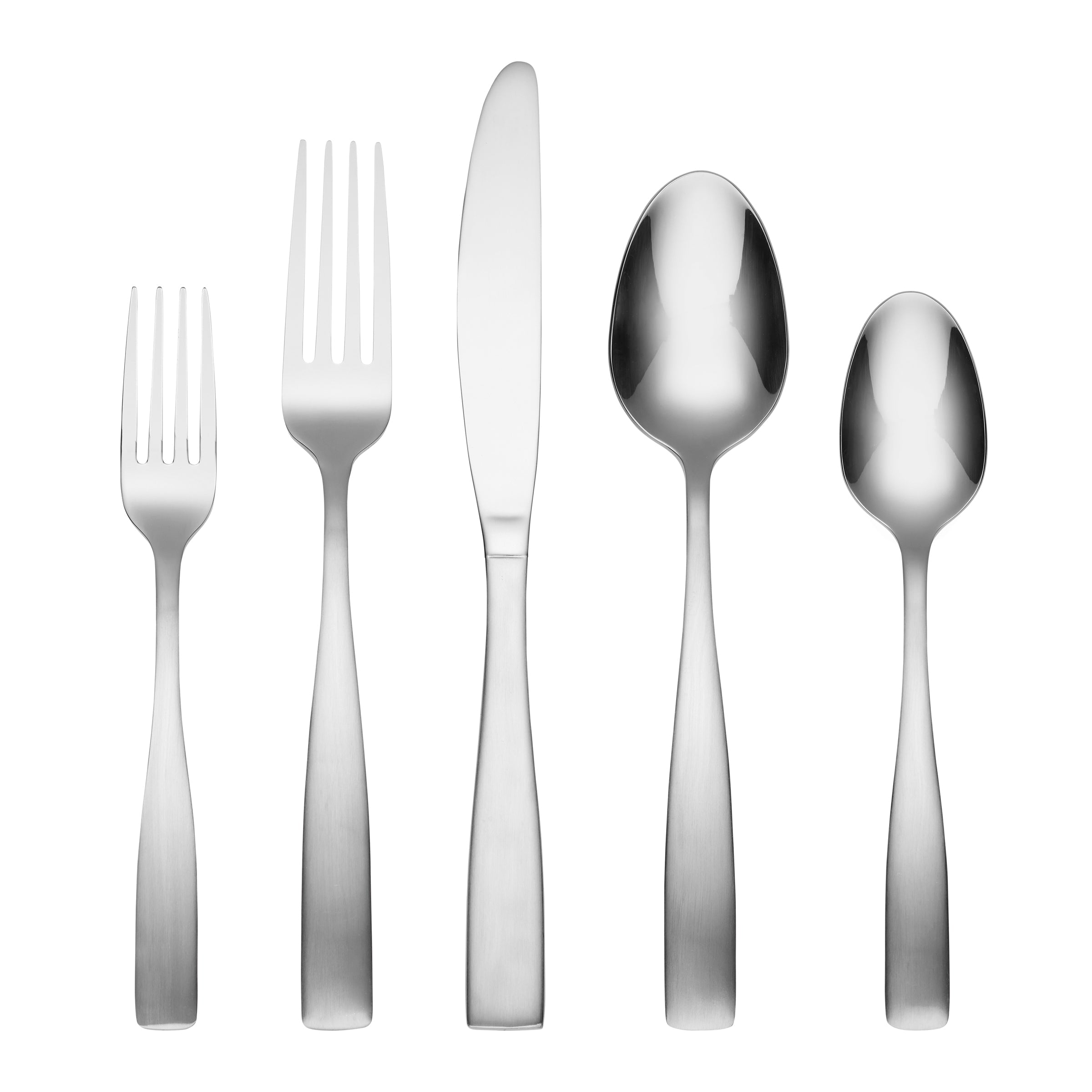 Madison 20-Piece Satin Flatware Set - Stainless Steel Silverware for 4 - Elegant Dining Utensils for Everyday Use & Special Occasions