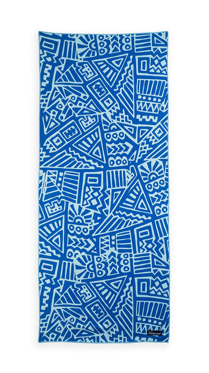 Adventure Towel - Quick Dry, Lightweight & Compact Travel Towel for Camping, Hiking & Beach - Bermuda Blues