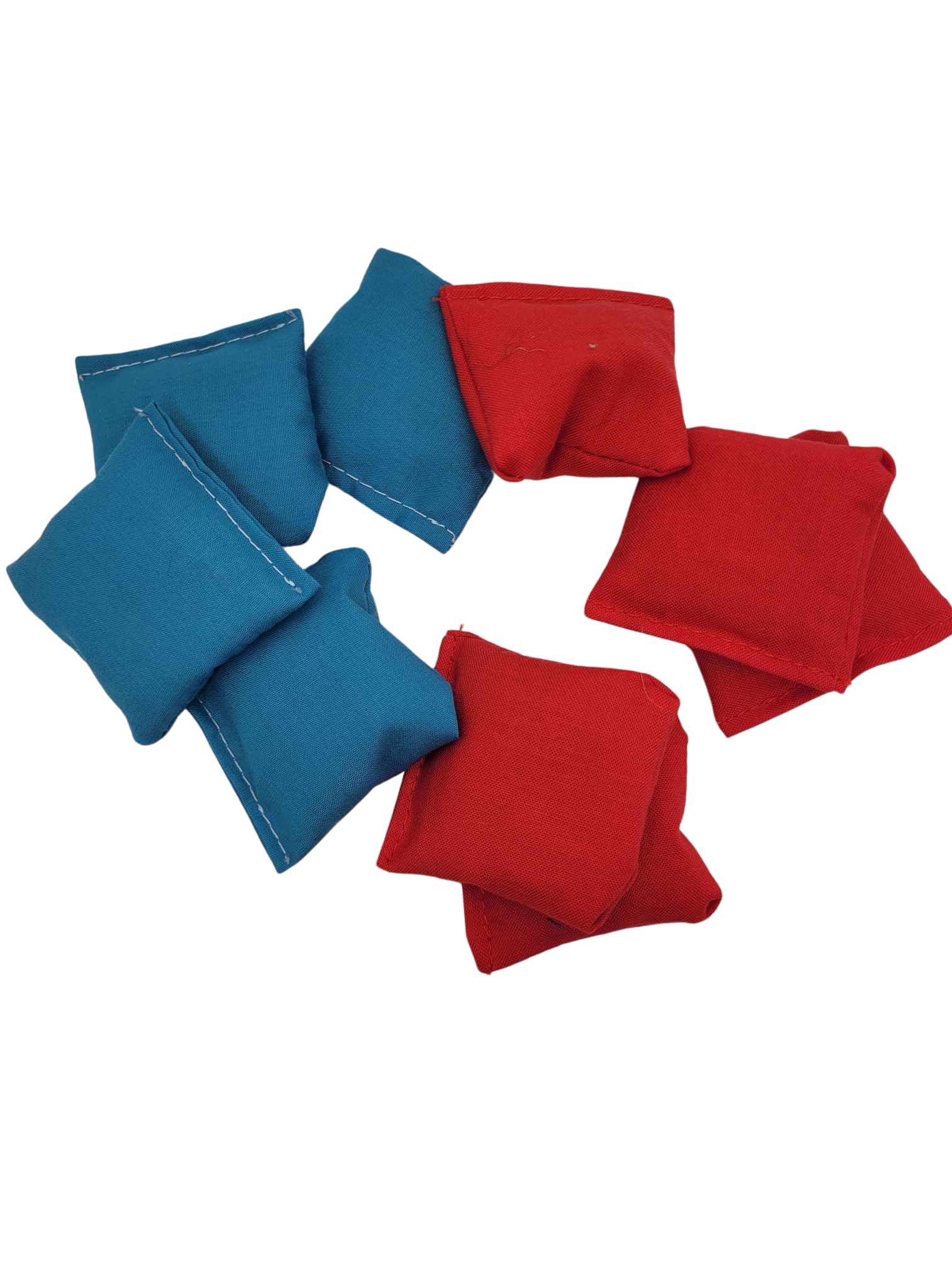 Premium 2 Inch Tabletop Cornhole Bags - Bright Blue & Red All-Weather Mini Cornhole Bags for Indoor & Outdoor Games, Parties, and Backyard Fun