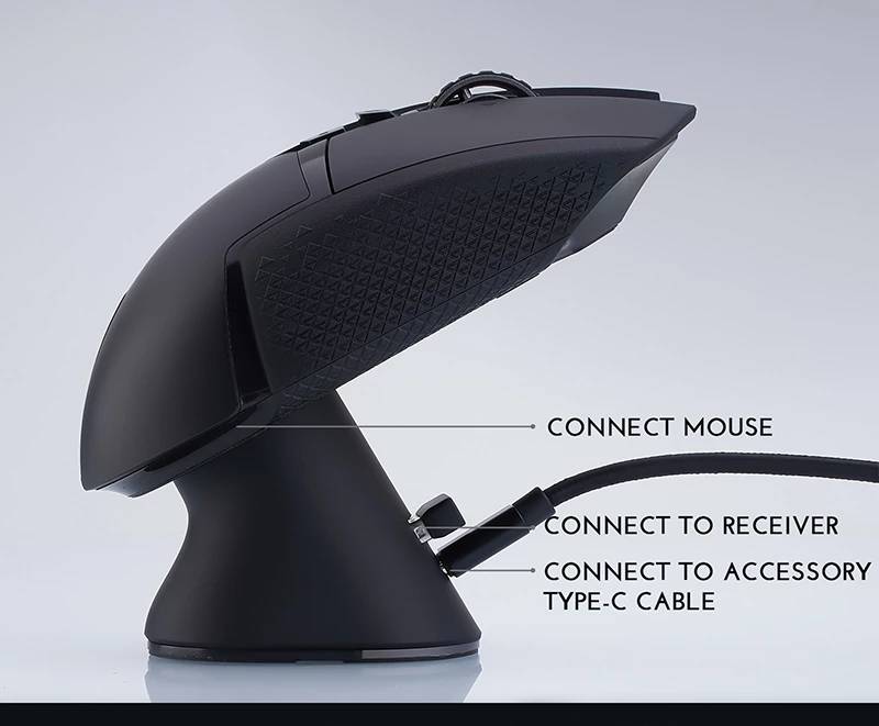 Logitech Wireless Mouse Charging Dock - Fast USB-C Charging Station for MX Master 3, Anywhere 3, M720 - Perfect for Home Office, Gaming & Travel