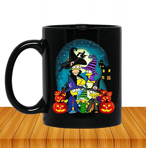 The Simpsons Collectible Coffee Mug - Perfect for Halloween, Anniversary, Birthday & Christmas Gifts - Funny TV Show Themed Ceramic Cup for Hot Drinks, Office Use & Home Decor