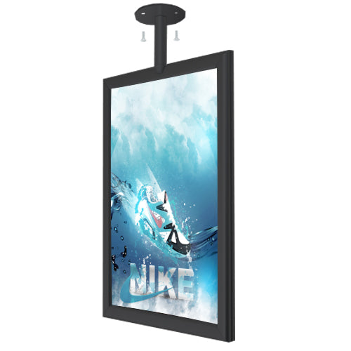 8.5 x 11 Inch Ceiling Mount Poster Display Signs with Flange Base - Perfect for Retail Stores, Restaurants, and Trade Shows