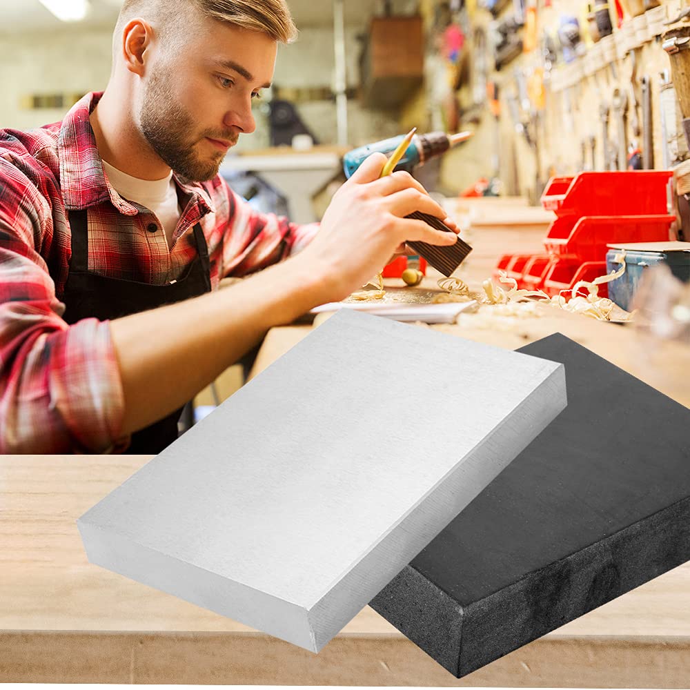 2-Pack Steel & Rubber Workbench Stamping Blocks - 4