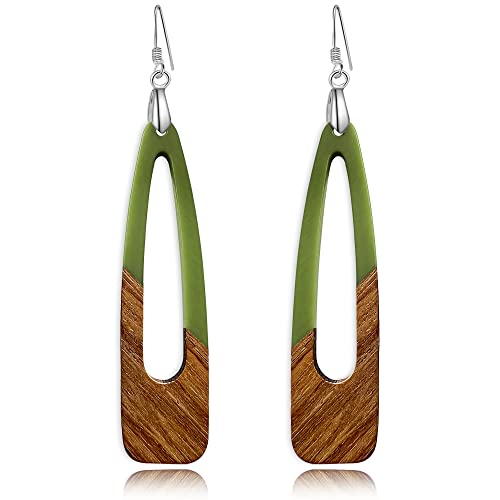 A-Long Dangle-Olive Green