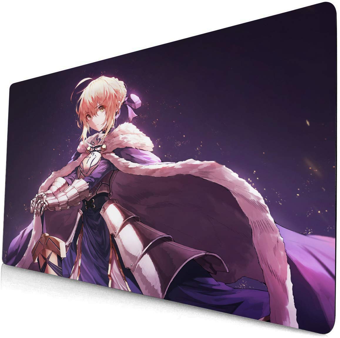 Fate Stay Night Saber Alter Anime Mouse Pad - Large Gaming Desk Mat for Computer & Keyboard - Officially Licensed Fate Grand Order Merchandise - Perfect for PC Gaming, Office Work & Anime Decor (221)