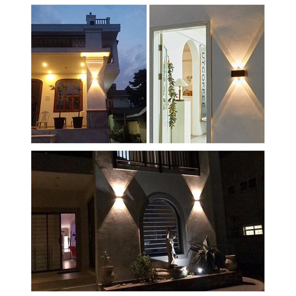 Waterproof Solar Powered Outdoor Wall Light - Decorative Garden, Patio, Pathway Lighting for Home & Yard - Weatherproof & Energy Efficient