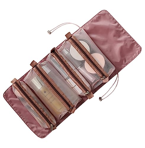 GNOLY 4-in-1 Foldable Toiletry Bag for Travel & Makeup - Cosmetic Organizer Pouch
