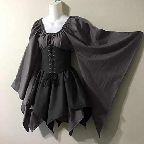 Dark Gray Midevil Costume Women