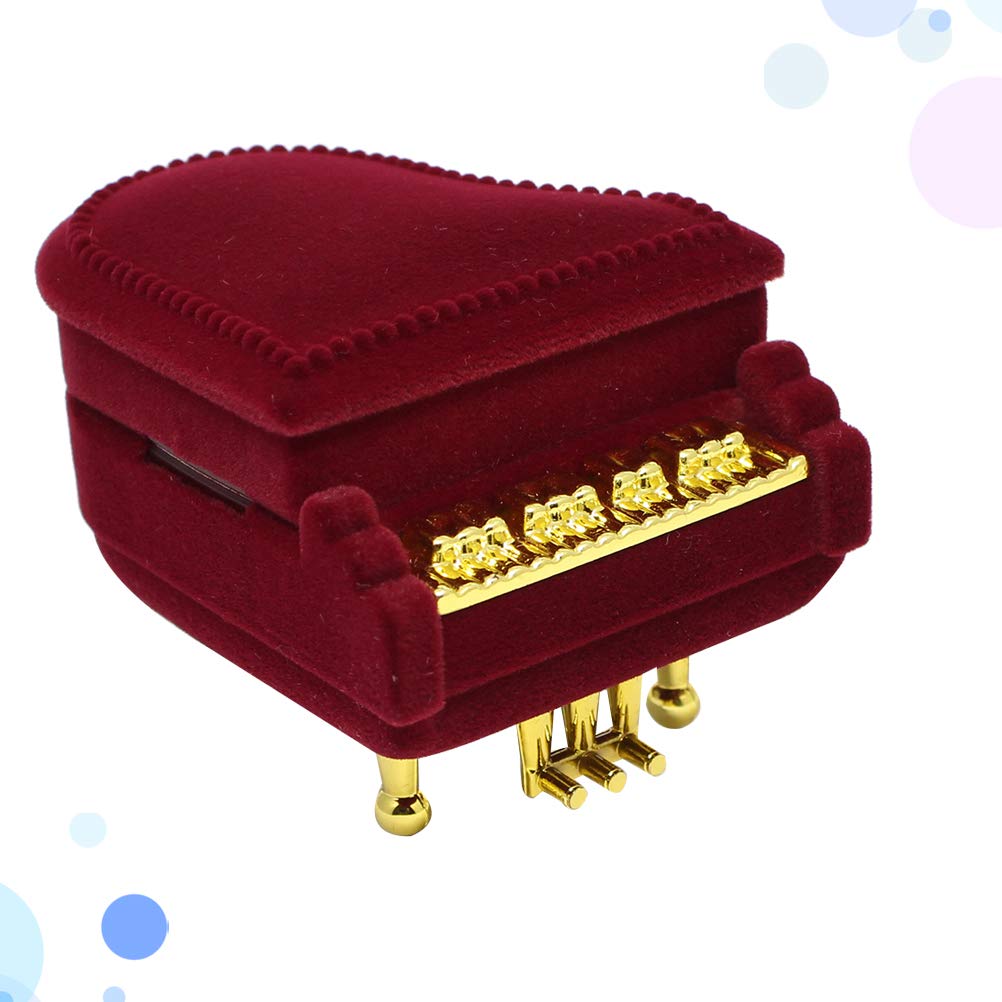 Kesyoo Elegant Piano-Shaped Earring Storage Organizer - Jewelry Box Holder for Earrings, Rings & Small Accessories - Perfect for Travel, Home & Gift Giving