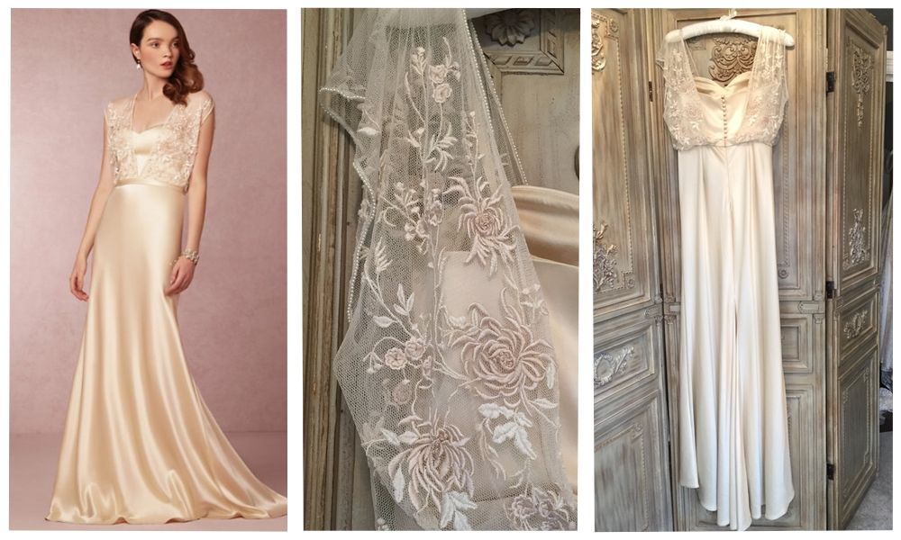 Catherine Deane Zaden Gown - Elegant Long Sleeve Lace Wedding Dress for Bride, Perfect for Church Ceremony & Formal Evening Events