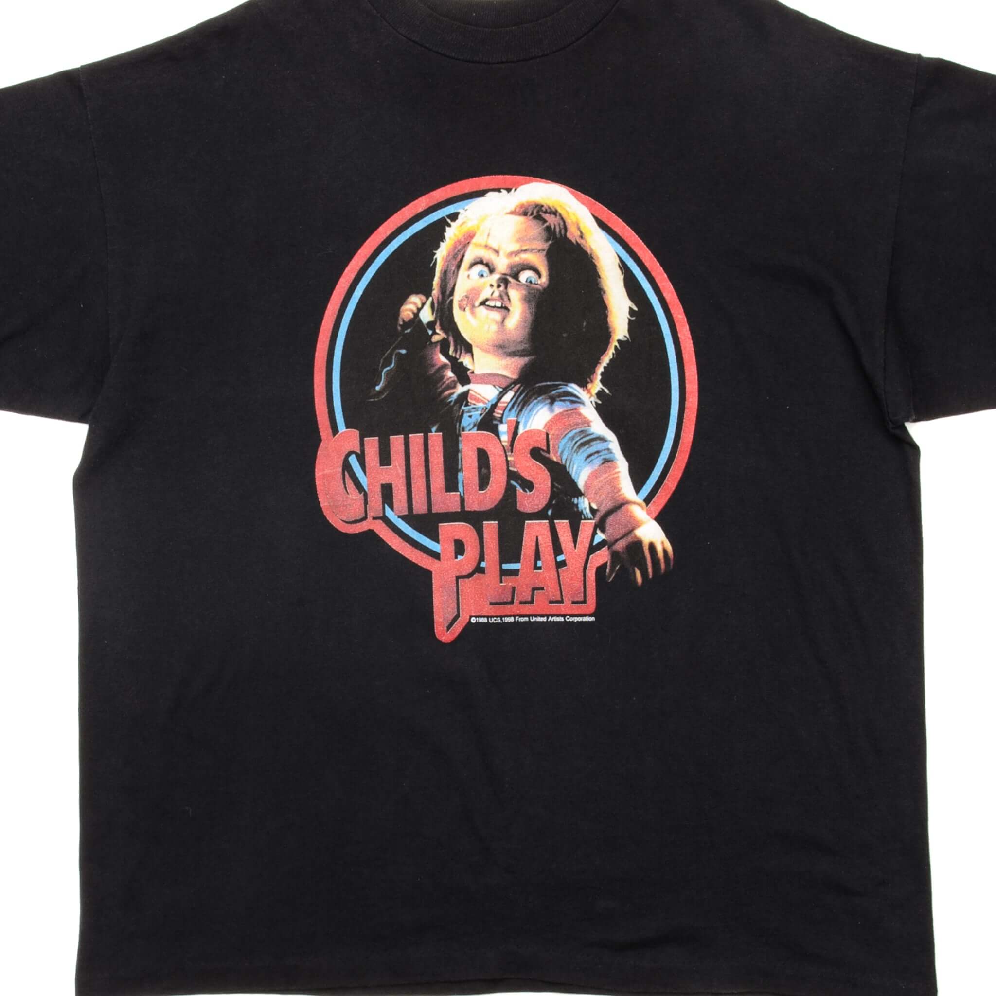 Vintage Horror Chucky T-Shirt 1998 - XL Size Men's Horror Movie Tee for Halloween Costume & Scary Movie Fans