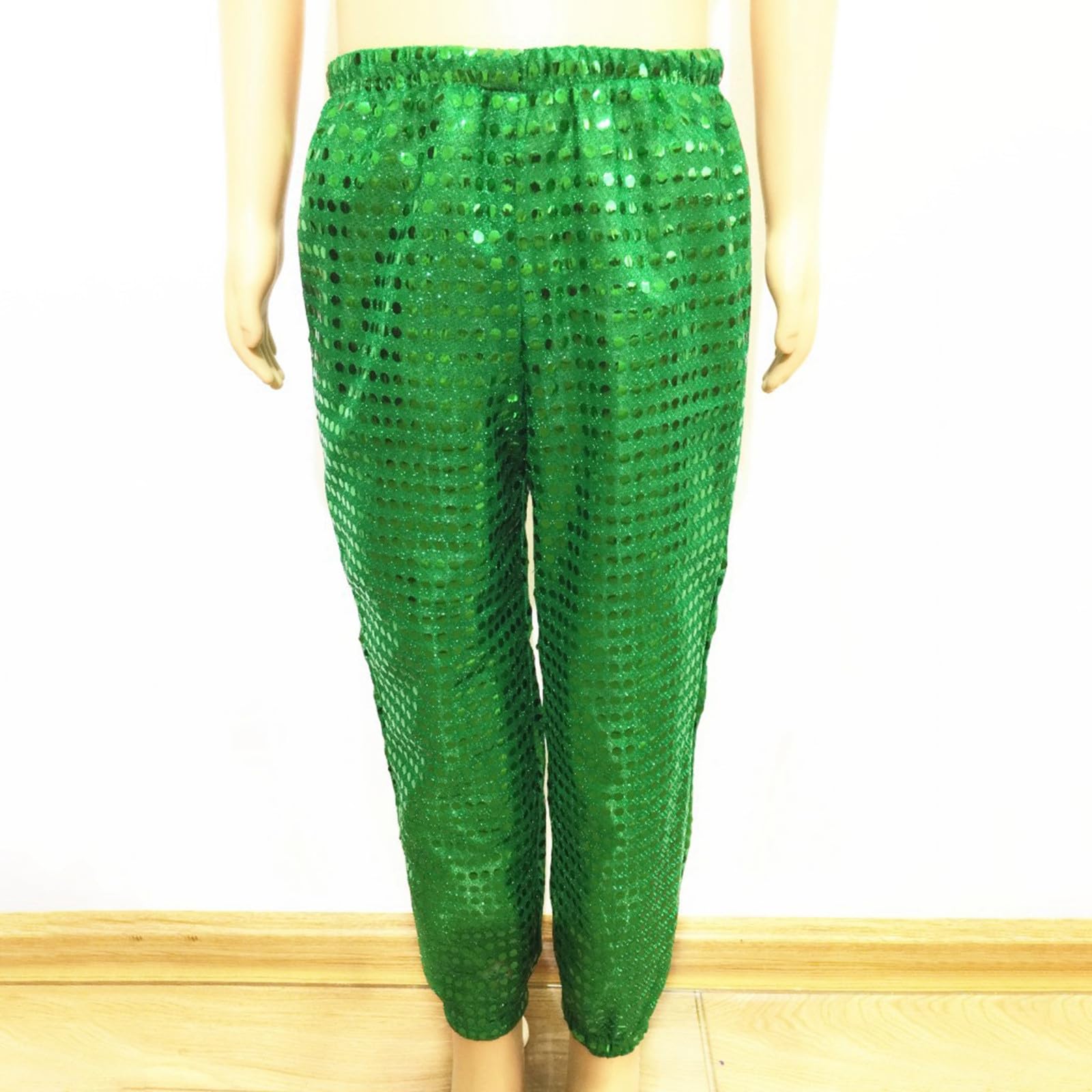 Metallic Harem Dance Pants for Kids - Girls & Boys Loose Fit Cotton Hip Hop Street Dancewear | Perfect for Modern Dance Classes, Performances & Casual Wear