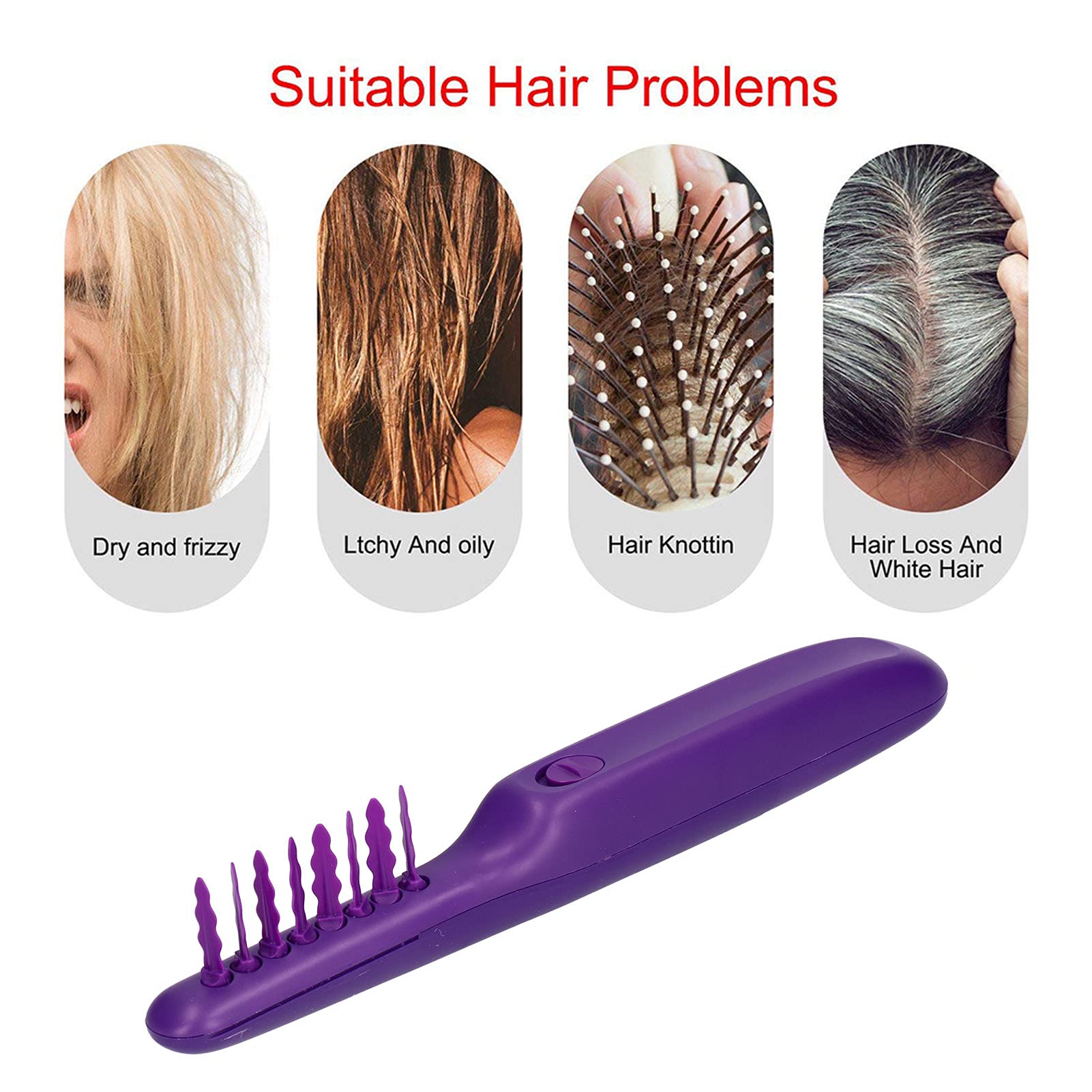 Professional Hair Straightener Comb - Durable Heat-Resistant Electric Hairbrush for Kids & Adults - Detangle & Smooth Hair - Perfect for Home, Travel & Salon Styling