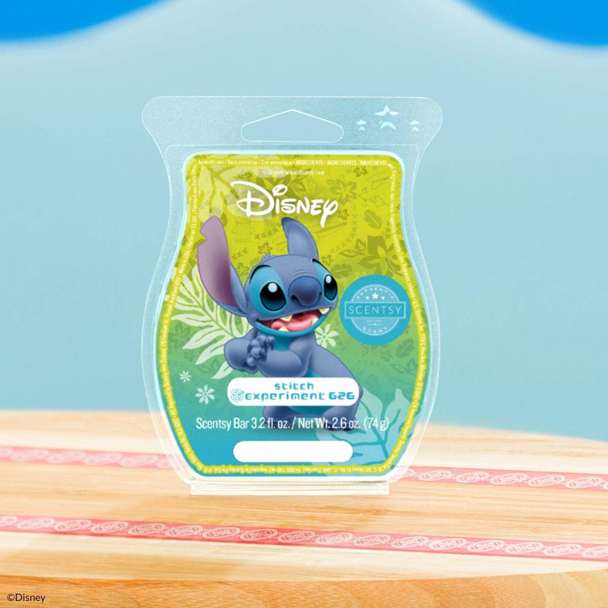 Scentsy Stitch Experiment 626 Disney Scented Wax Bars - 3.2 fl oz (8 Squares) | Wickless Candle Tart Warmer Wax Melts for Home, Office & Gifts | Disney Lilo & Stitch Themed Fragrance