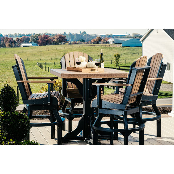 Poly 41 Square Table - Durable Outdoor Dining Table for Patio, Garden, and Backyard - Perfect for Family Gatherings and BBQs