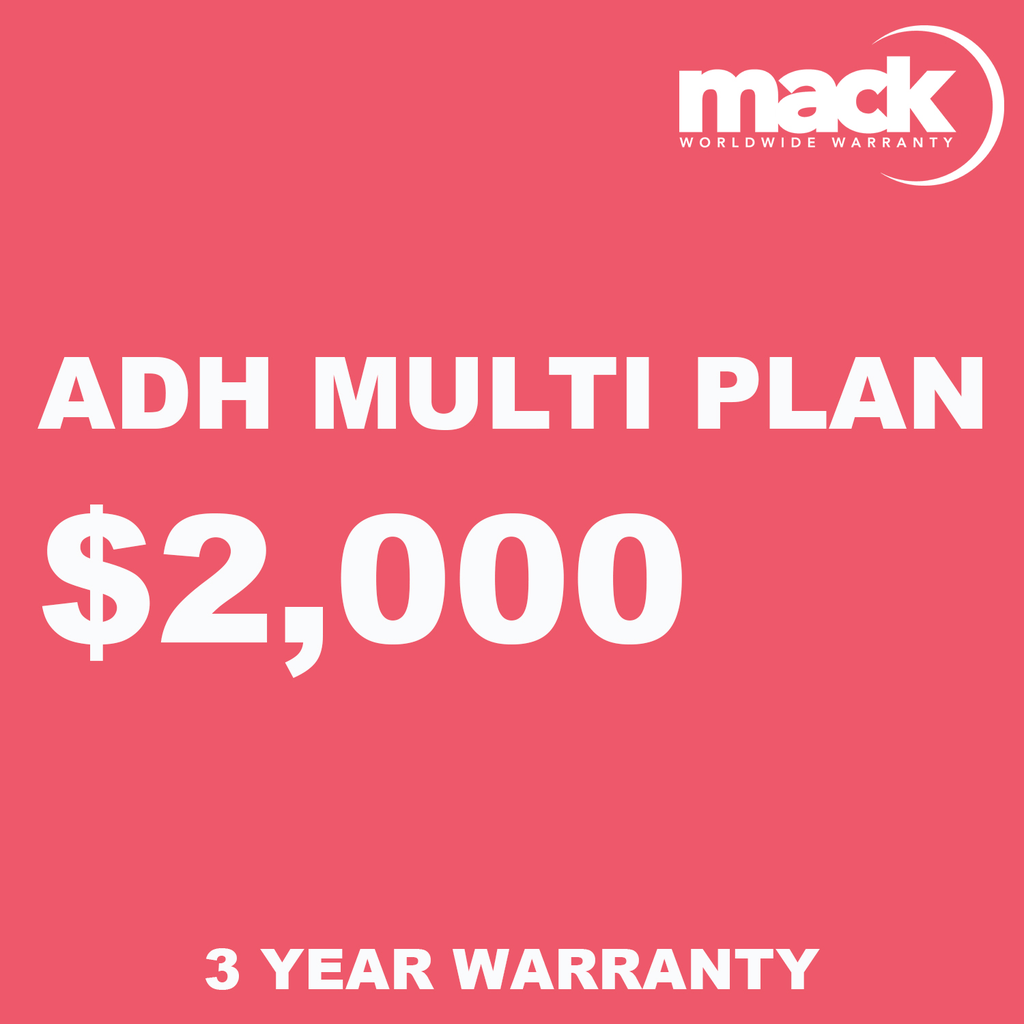 MACK 3-Year ADH Multi Plan Warranty for Electronics Under $2000 | Protect Your Laptop, Tablet & Phone | Perfect for Travel, Work & School