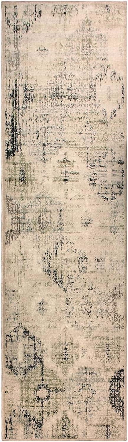 Arabella Geometric Distressed Diamonds Indoor Area Rug - Soft Bohemian Style Carpet for Living Room, Bedroom, Nursery & Home Decor