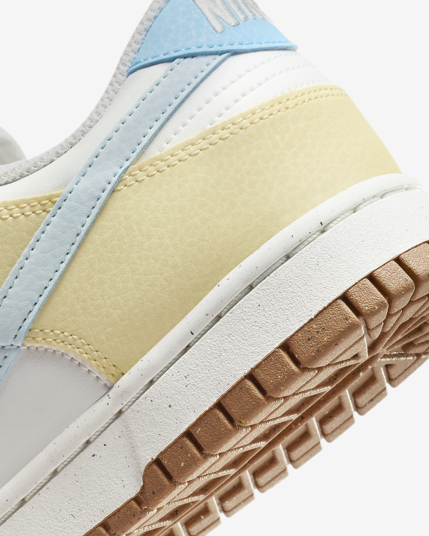 Nike Women's Dunk Low Sneakers - Summit White/Aquarius Blue/Soft Yellow/Glacier Blue | Casual Streetwear, Gym Workout & Everyday Fashion Shoes