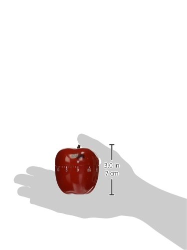 School Smart 60-Minute Apple Shaped Timer with Loud Bell - Visual & Audible Classroom Timer for Teachers, Kids Learning, Cooking, Games & Study Sessions