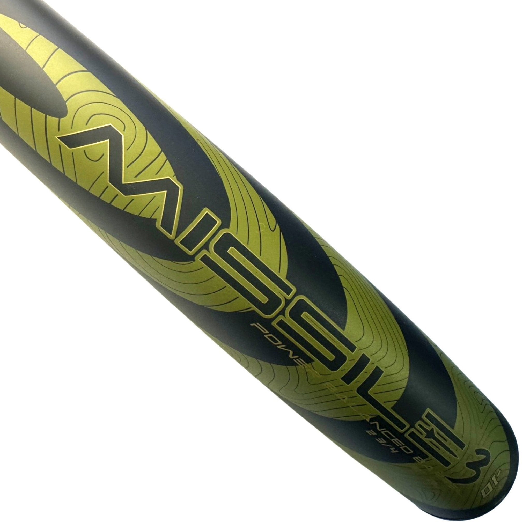 Missile 3 Aluminum USSSA Certified 8 Baseball Bat - Lightweight & Durable for Youth & Adult League Games, Practice & Training