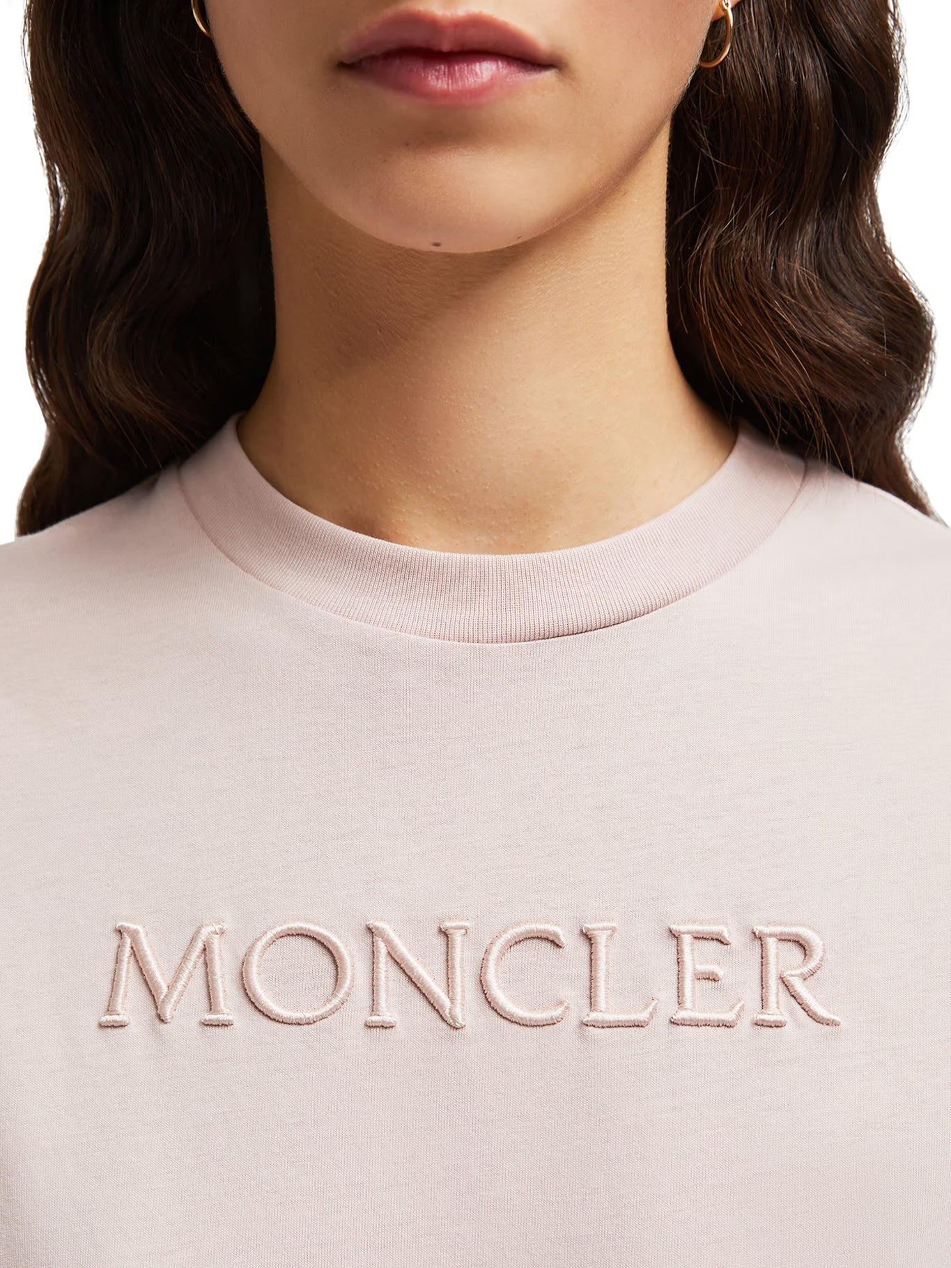 Embroidered Tonal Logo Cotton T-Shirt for Men & Women - Comfortable Casual Wear for Everyday Outfits