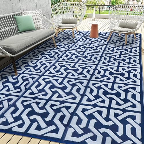Dark Blue & White