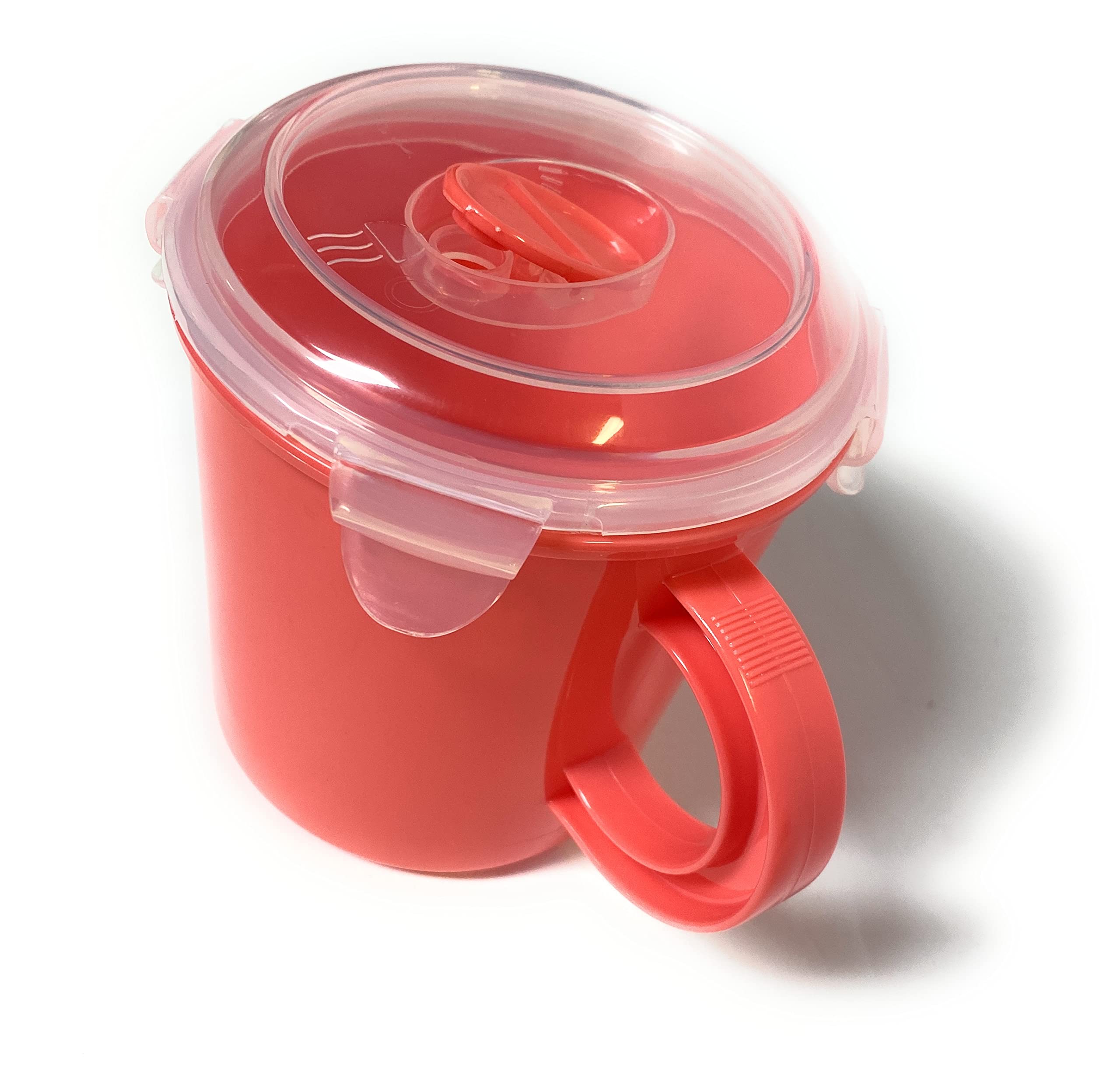 Sure Fresh 23.5 Oz Insulated Travel Soup Mug (2 Pack) - Leak Proof & Microwave Safe - Perfect for Office Lunch, Commuting & Camping - Colors May Vary