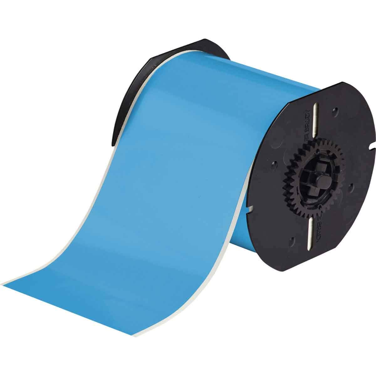 Brady B30C-4000-569-LB 100-Foot x 4-Inch Hi-Performance Polyester Tape, Light Blue BBP31 Low-Halide - Ideal for Electrical Insulation, Cable Marking & Industrial Labeling