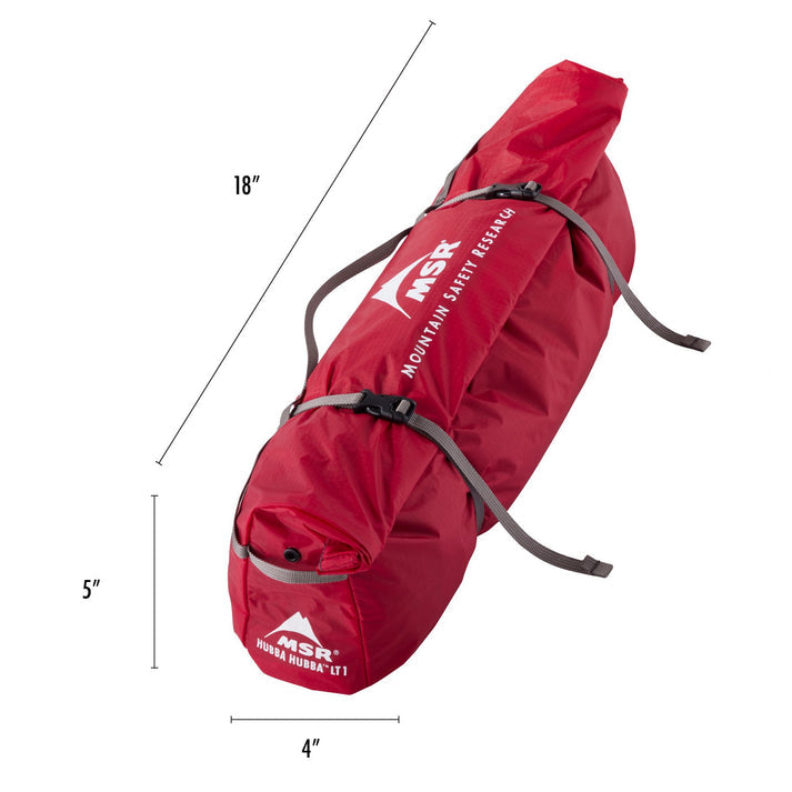MSR Hubba Hubba LT 1-Person Ultralight Backpacking Tent - Perfect for Solo Hiking, Camping & Outdoor Adventures