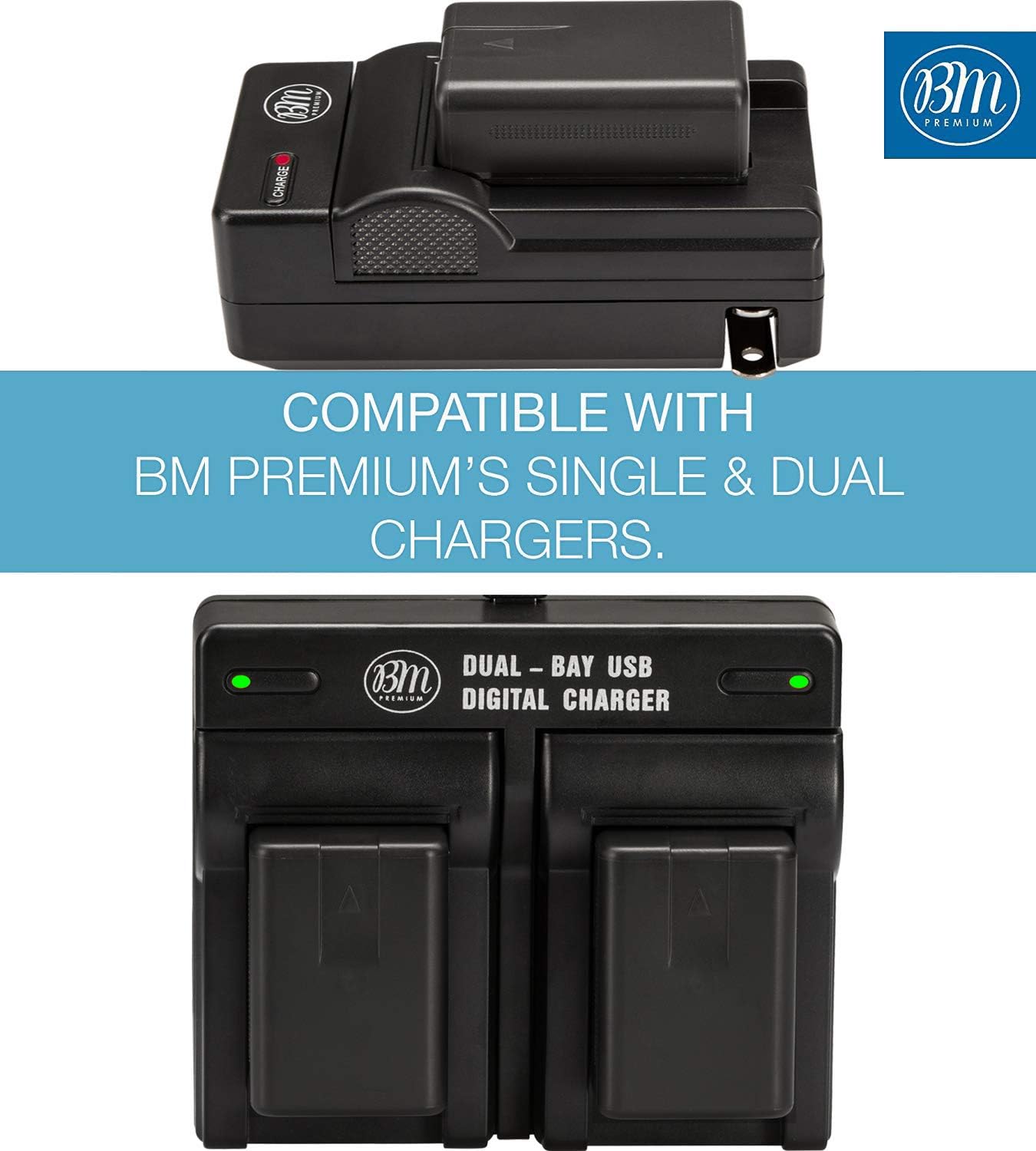 BM Premium VW VBT190 Replacement Battery for Panasonic HC V380/V510/V520/V550/V710/V720/V750/V770/VX870/VX981/HCW580/HCW850/HCWXF991 Camcorders - Long-Lasting Power for Travel Vlogging & Home Video Recording